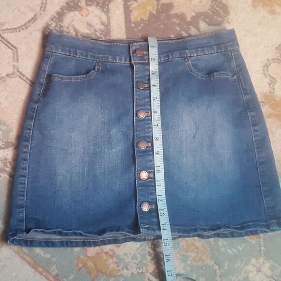 Wax Jean s Button Down Mini Skirt - Picture 7 of 8
